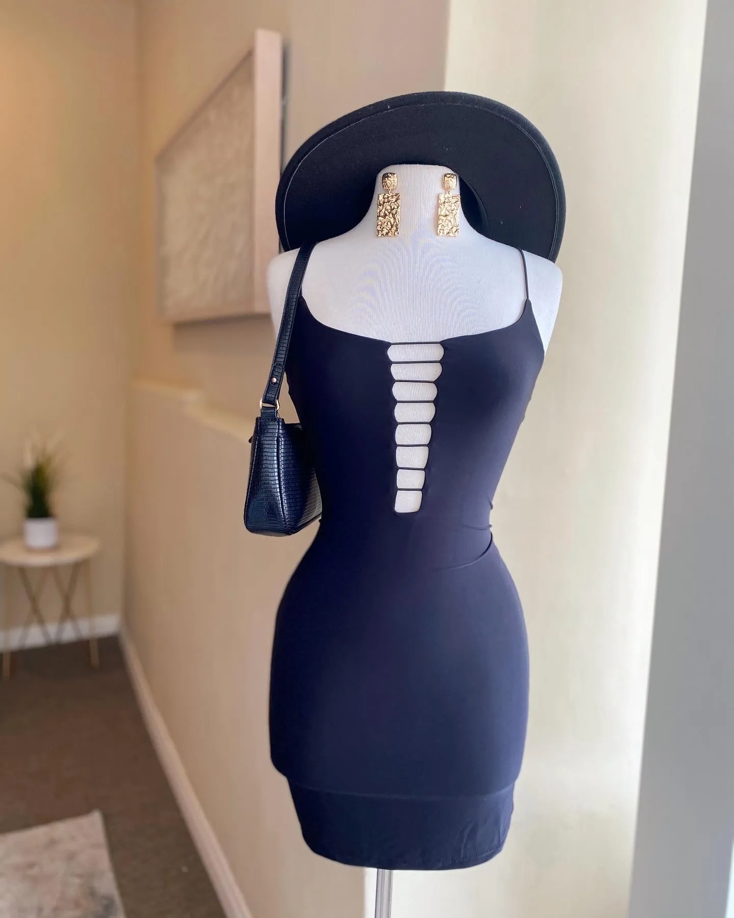 Thin Strap Fitted Dress
