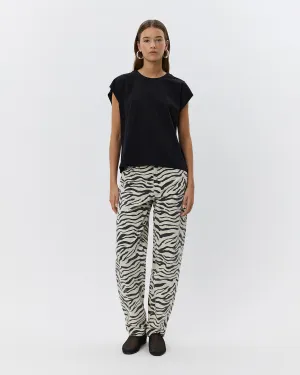 TOKYOSW ZEBRA JEANS - Light yellow