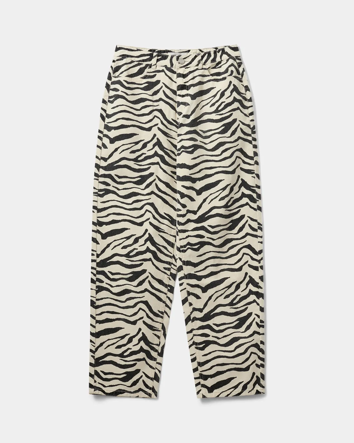 TOKYOSW ZEBRA JEANS - Light yellow