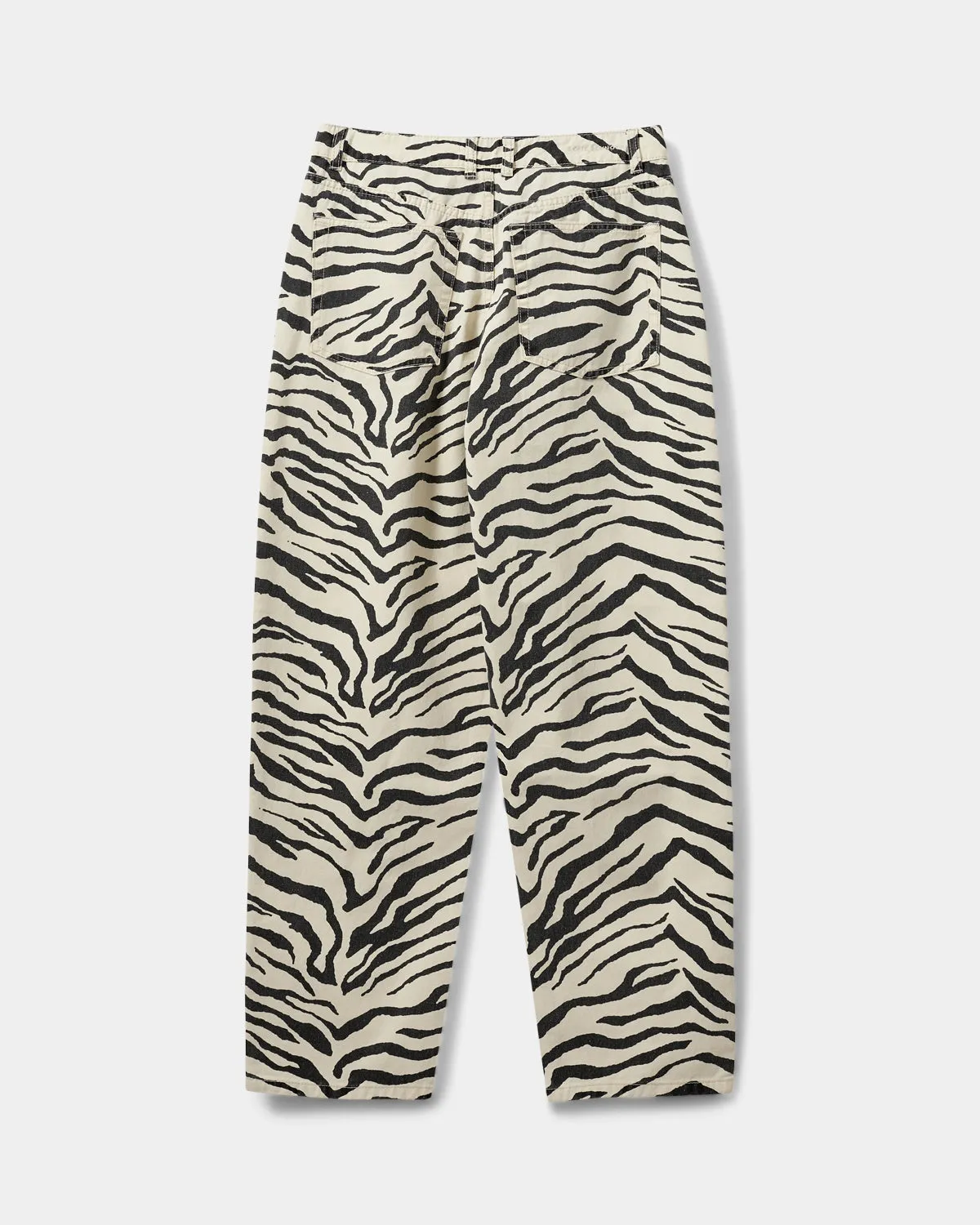 TOKYOSW ZEBRA JEANS - Light yellow