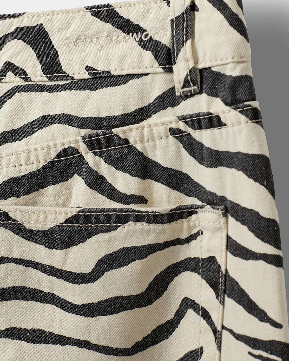 TOKYOSW ZEBRA JEANS - Light yellow