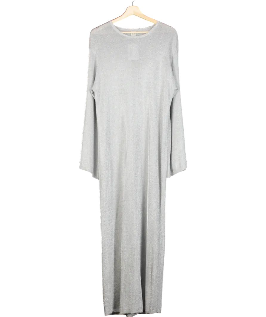 Totême Metallic Knit Maxi Dress UK XS