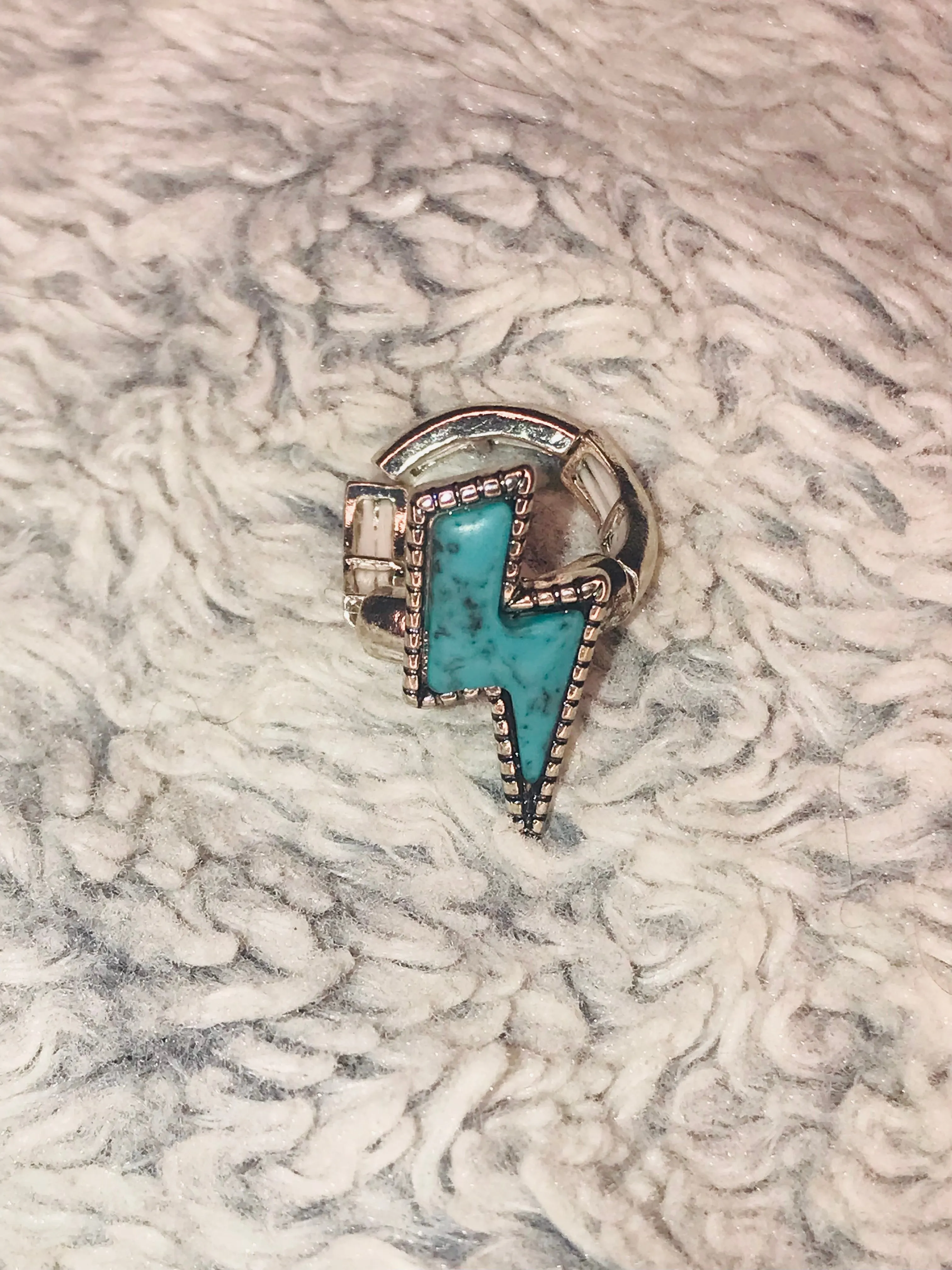 TURQUOISE BOLT STRETCH RING