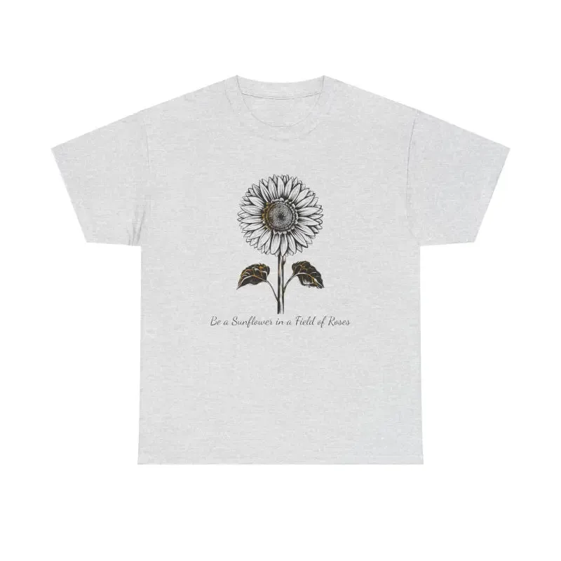 Unisex Deluxe Sunflower Tee for Trendy Fashion Lovers