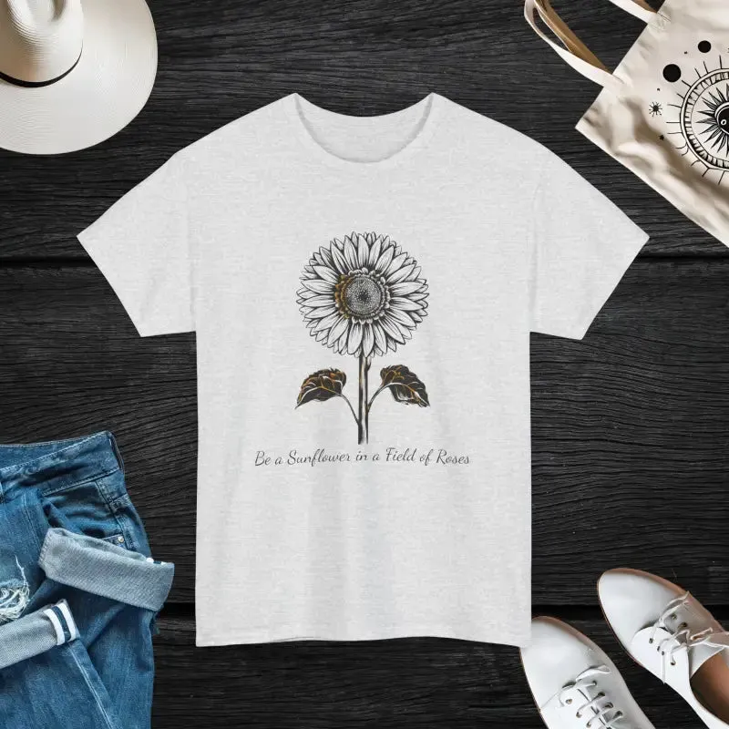 Unisex Deluxe Sunflower Tee for Trendy Fashion Lovers