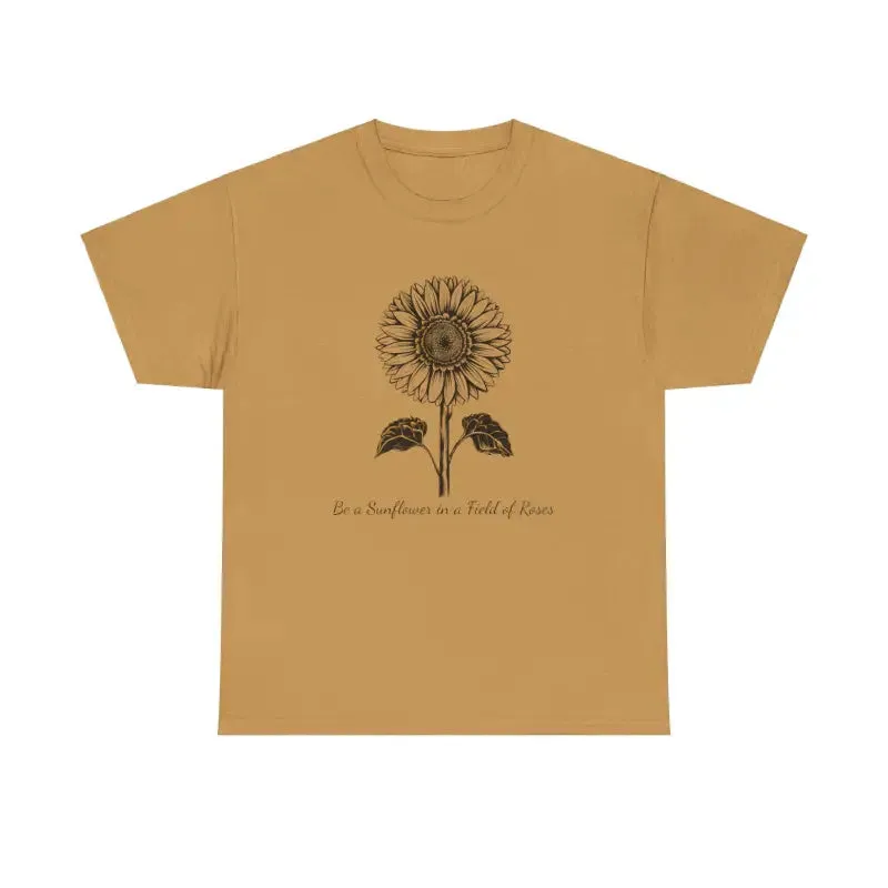 Unisex Deluxe Sunflower Tee for Trendy Fashion Lovers