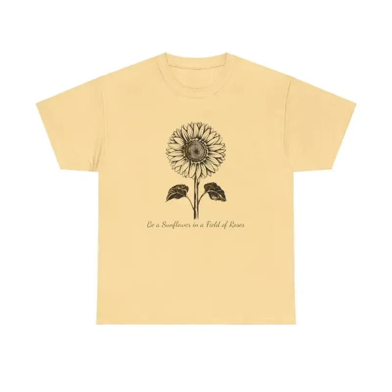 Unisex Deluxe Sunflower Tee for Trendy Fashion Lovers