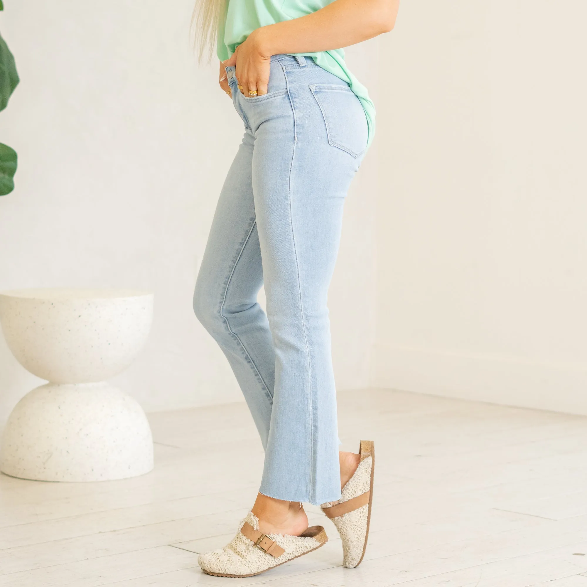 Uplift Mid Rise Ankle Boot Cut Regular & Plus Sizes