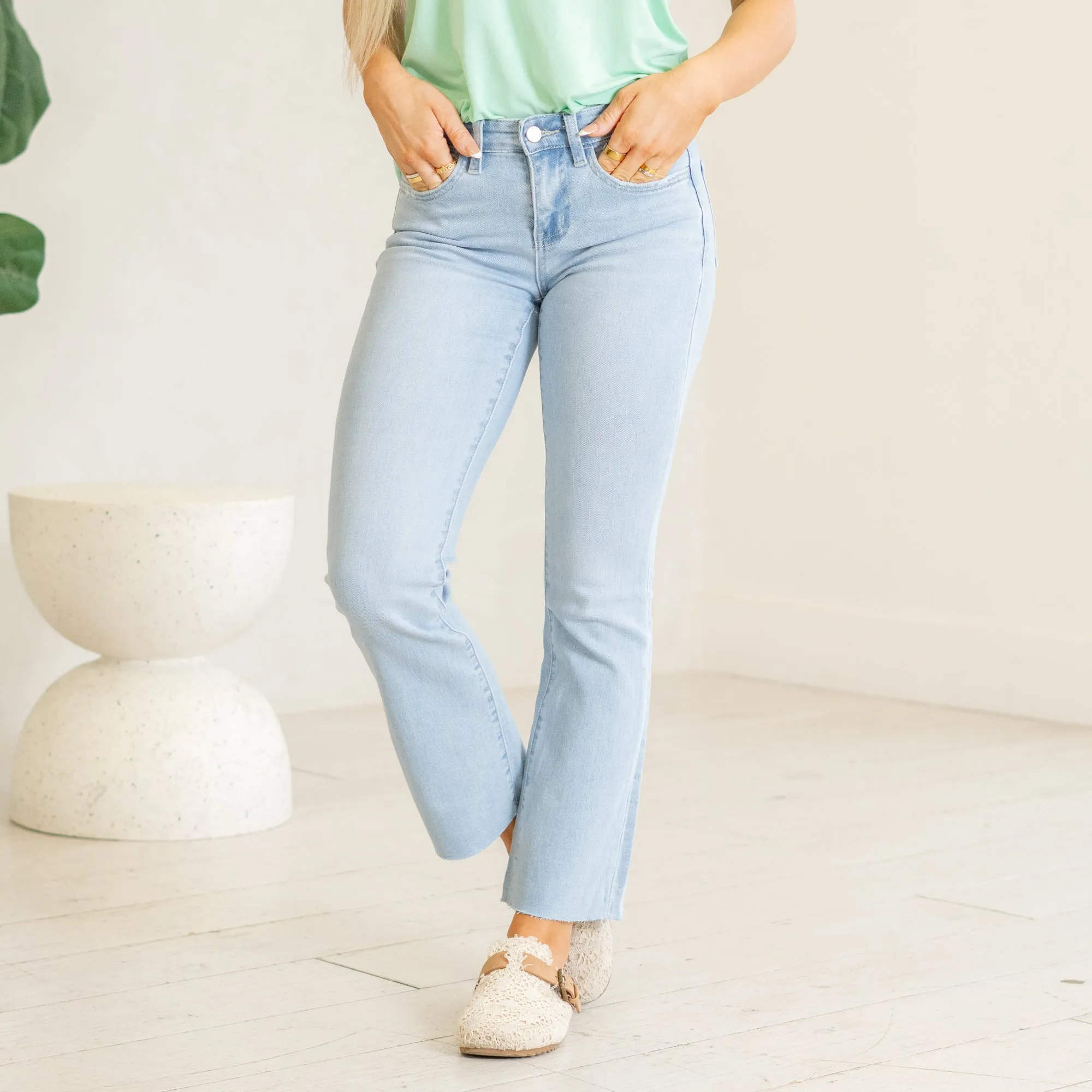 Uplift Mid Rise Ankle Boot Cut Regular & Plus Sizes
