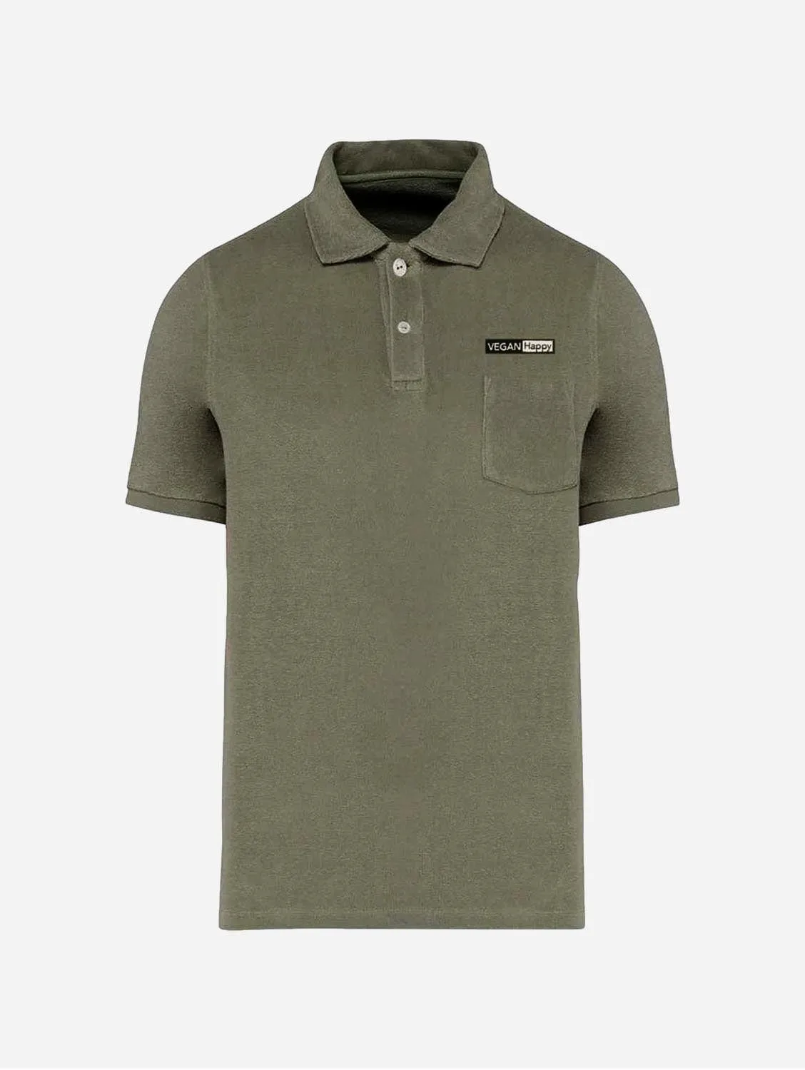 Vegan Men's Native Spirit Terry Polo Shirt | Multiple Colours