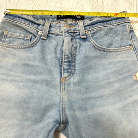 Veronica Beard Tie Up Sides Cropped Jeans