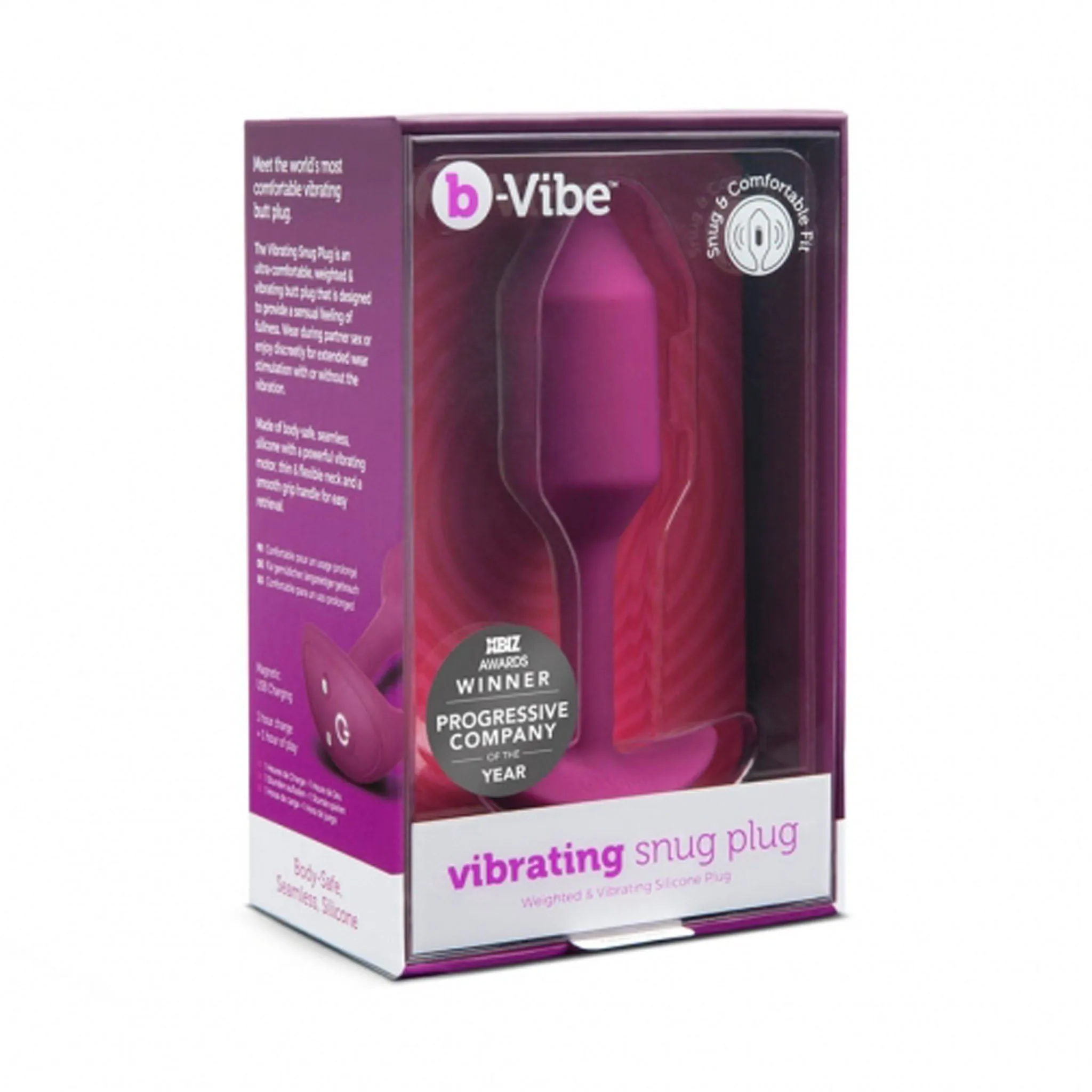 Vibrating Snug Plug - Medium【中型】震動後庭塞
