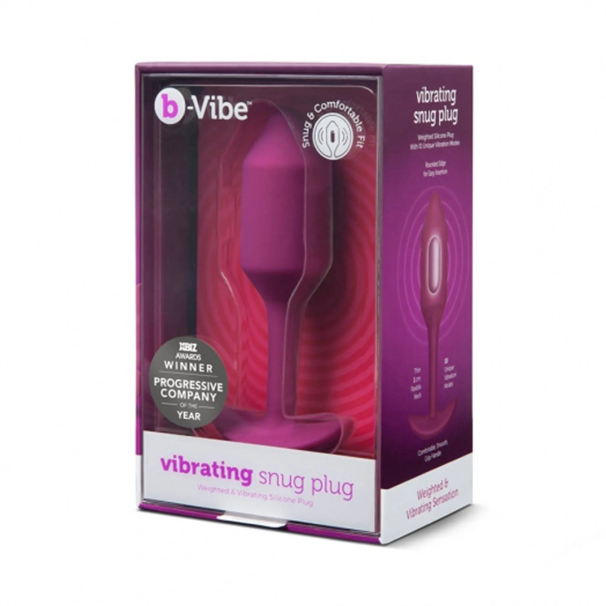 Vibrating Snug Plug - Medium【中型】震動後庭塞