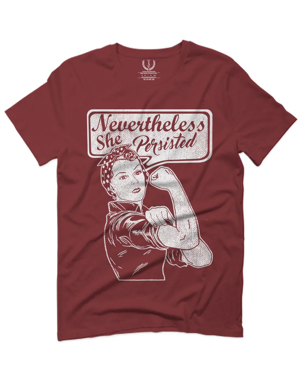 VICES AND VIRTUESS Nevertheless She Persisted Funny Political Congress Protest For men T Shirt