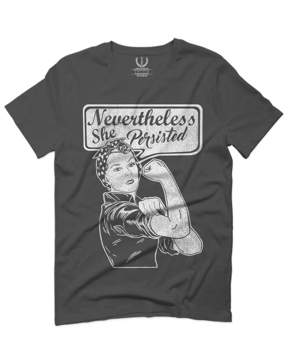 VICES AND VIRTUESS Nevertheless She Persisted Funny Political Congress Protest For men T Shirt