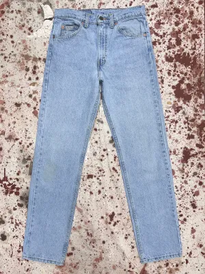 Vintage USA Made Levi 505 Orange Tab Light Wash Denim Jeans (JYJ0424-183)