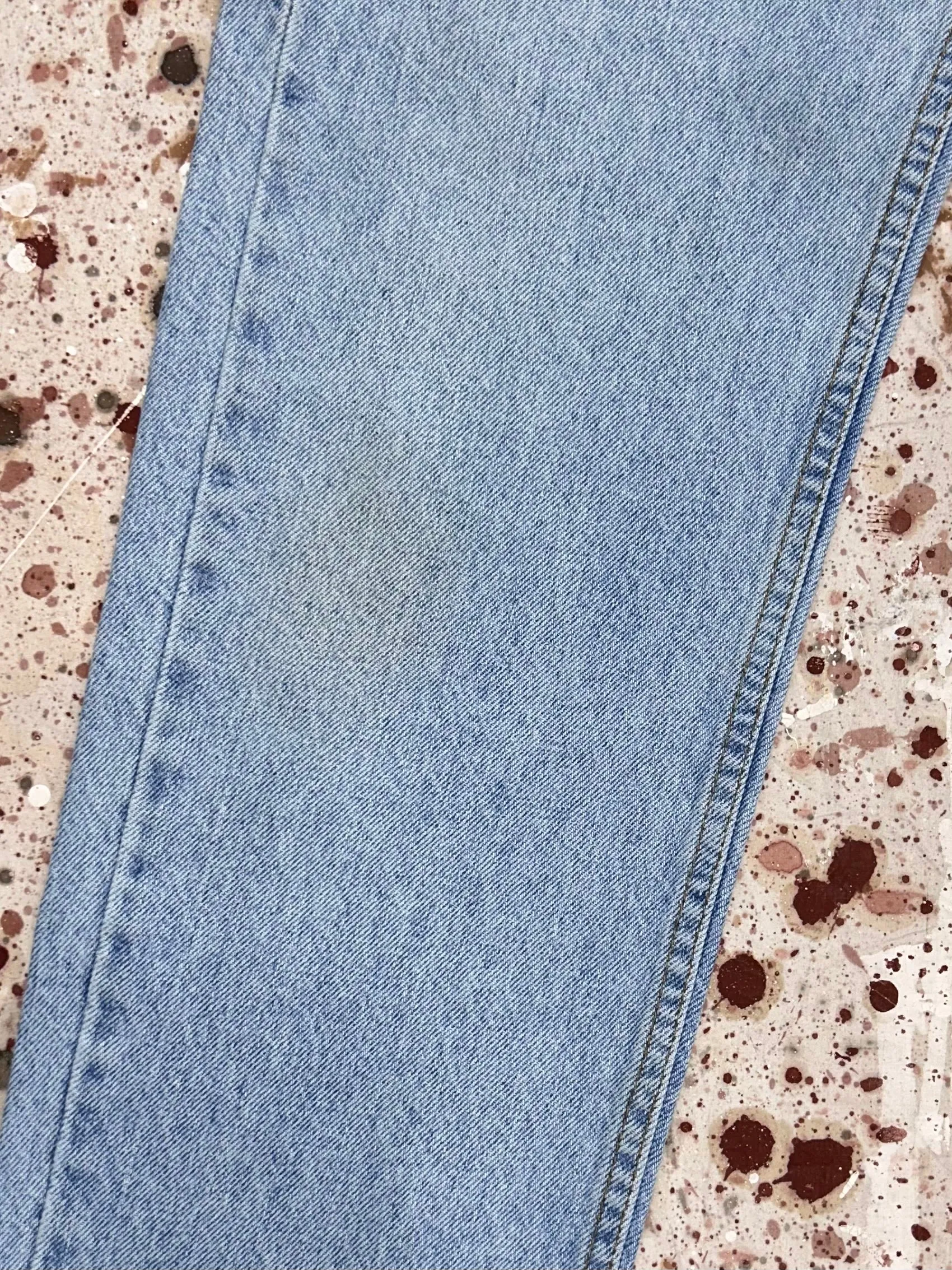 Vintage USA Made Levi 505 Orange Tab Light Wash Denim Jeans (JYJ0424-183)