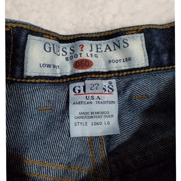 Vintage Women's Guess Jeans Low rise, Boot Cut, Size 27