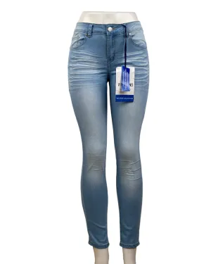 VIP Jeans Light-Wash Blue Sculpting Stretch Mid-Rise Jeans (W30)