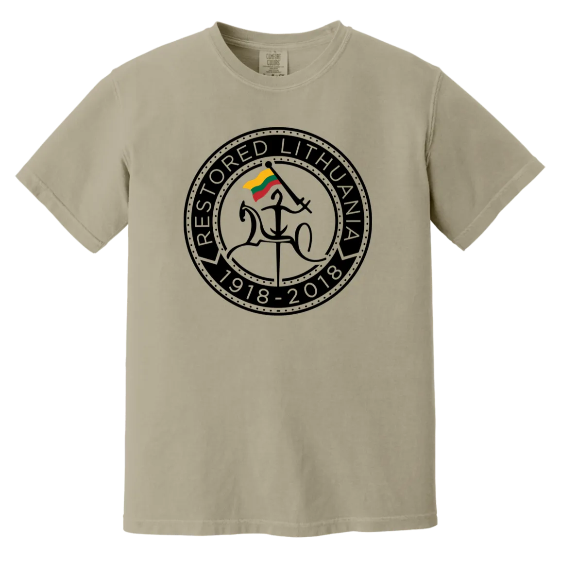 Vytis Restored - Men/Women Unisex Soft-Washed Comfort Cotton Short Sleeve T-Shirt