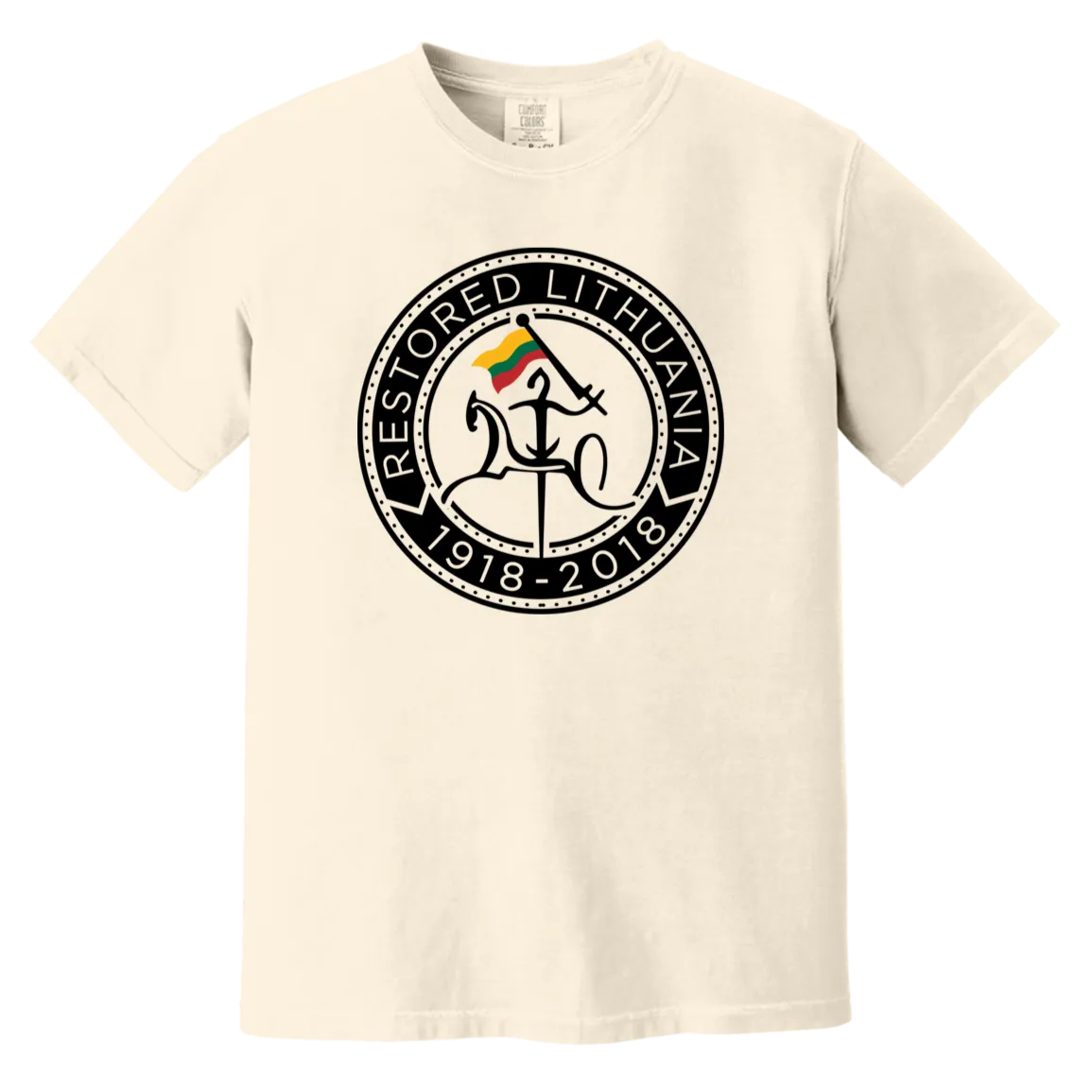 Vytis Restored - Men/Women Unisex Soft-Washed Comfort Cotton Short Sleeve T-Shirt