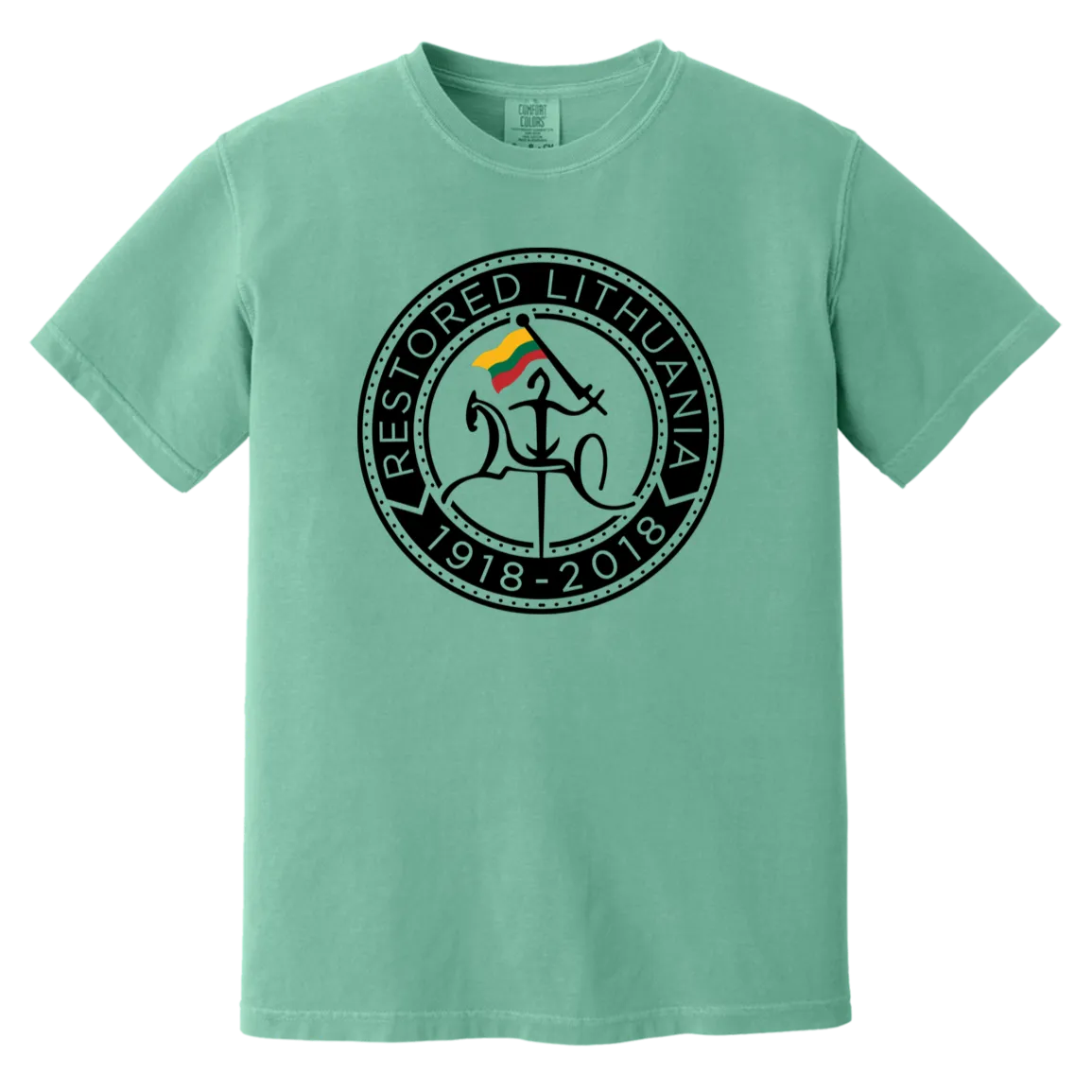 Vytis Restored - Men/Women Unisex Soft-Washed Comfort Cotton Short Sleeve T-Shirt