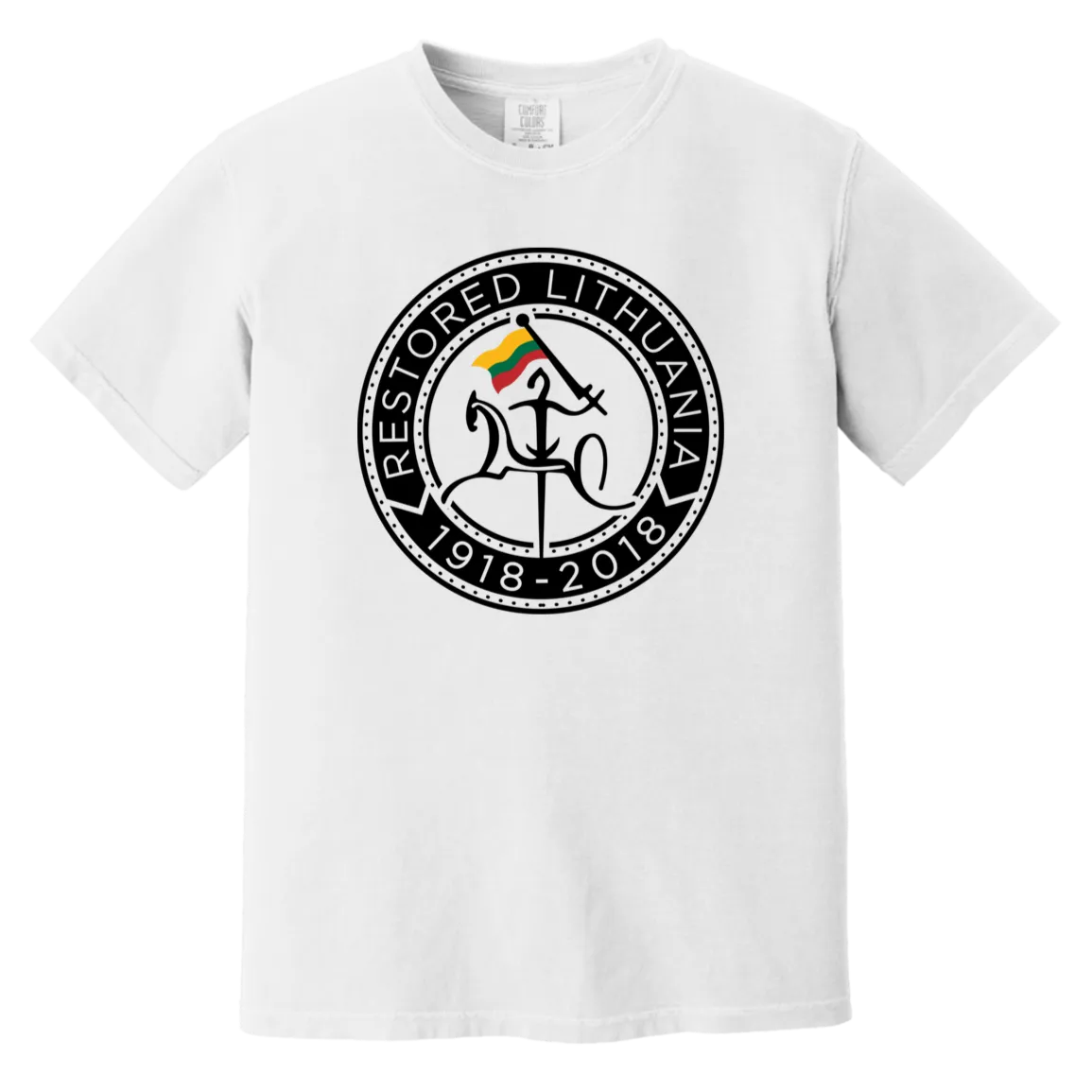 Vytis Restored - Men/Women Unisex Soft-Washed Comfort Cotton Short Sleeve T-Shirt