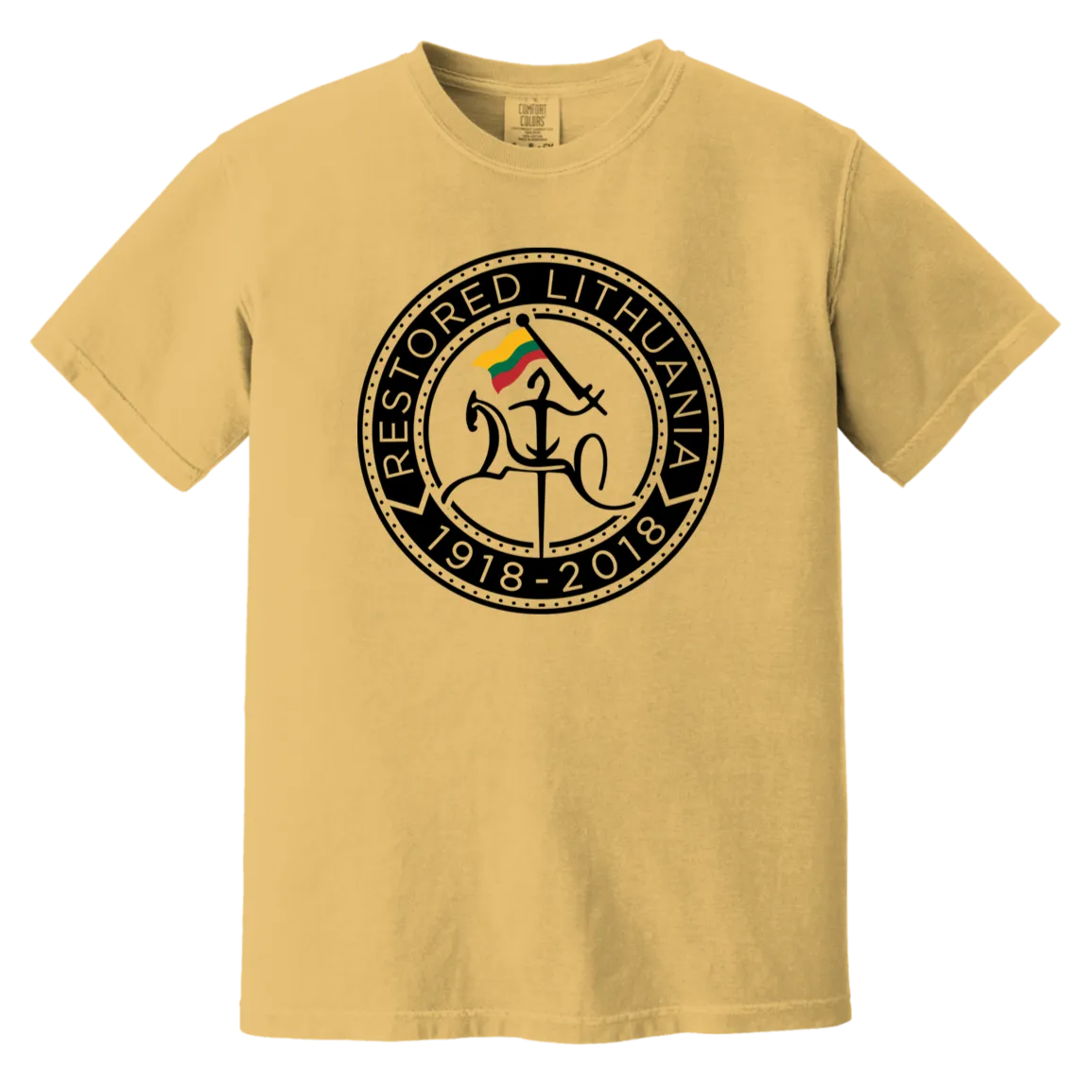 Vytis Restored - Men/Women Unisex Soft-Washed Comfort Cotton Short Sleeve T-Shirt
