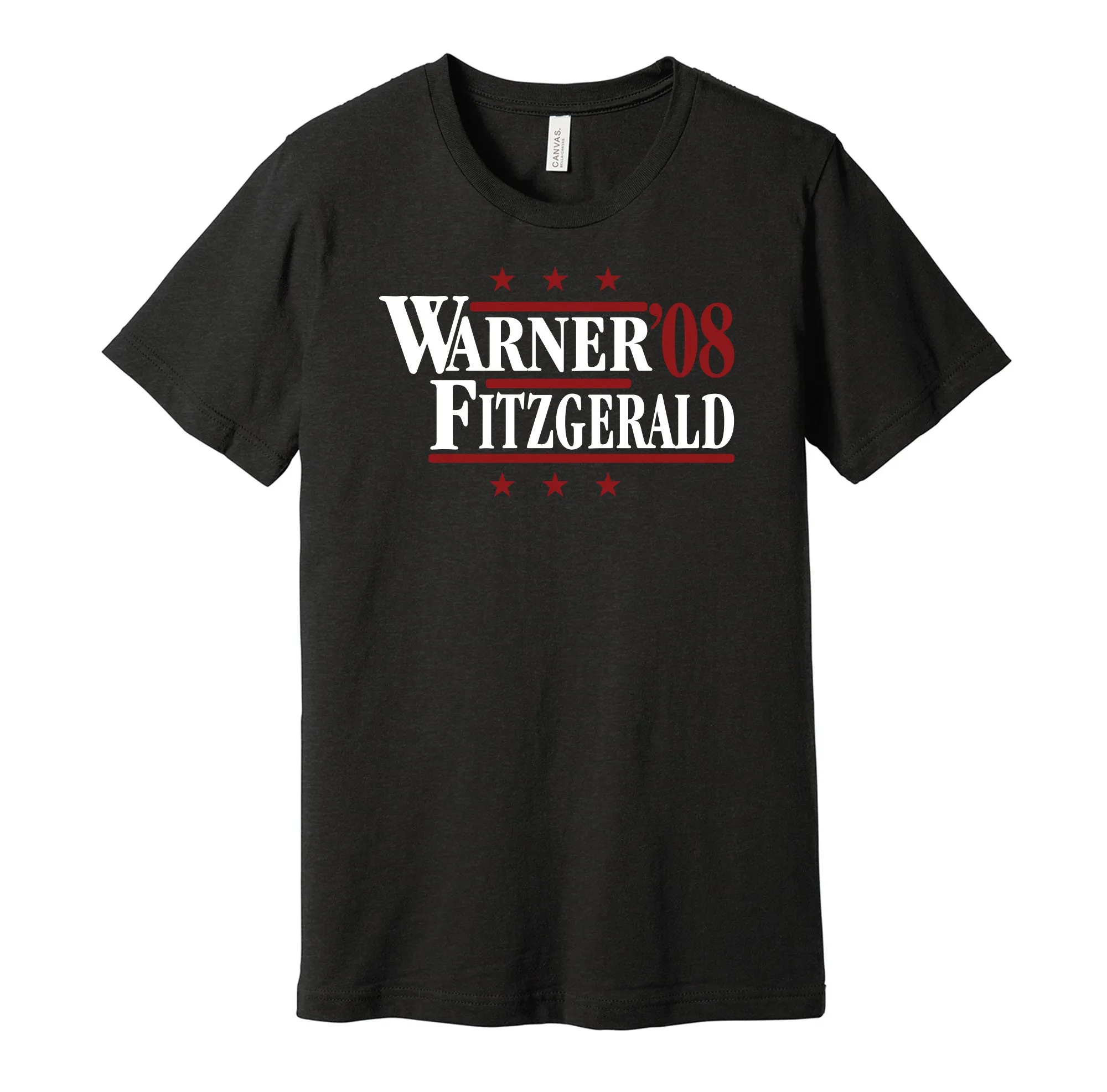 Warner & Fitzgerald '08 - Arizona Football Legends Political Campaign Parody T-Shirt - Hyper Than Hype Shirts