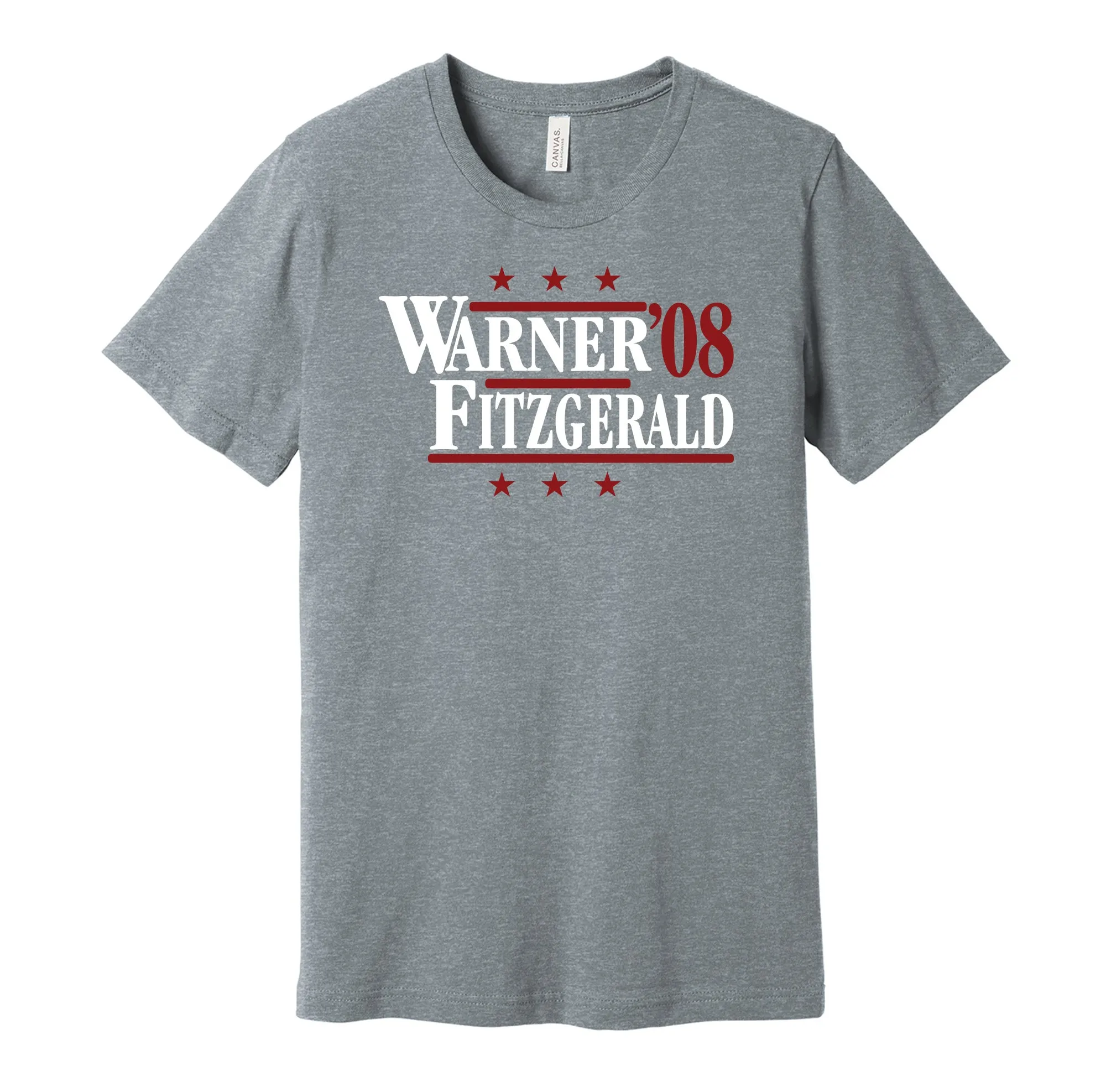 Warner & Fitzgerald '08 - Arizona Football Legends Political Campaign Parody T-Shirt - Hyper Than Hype Shirts