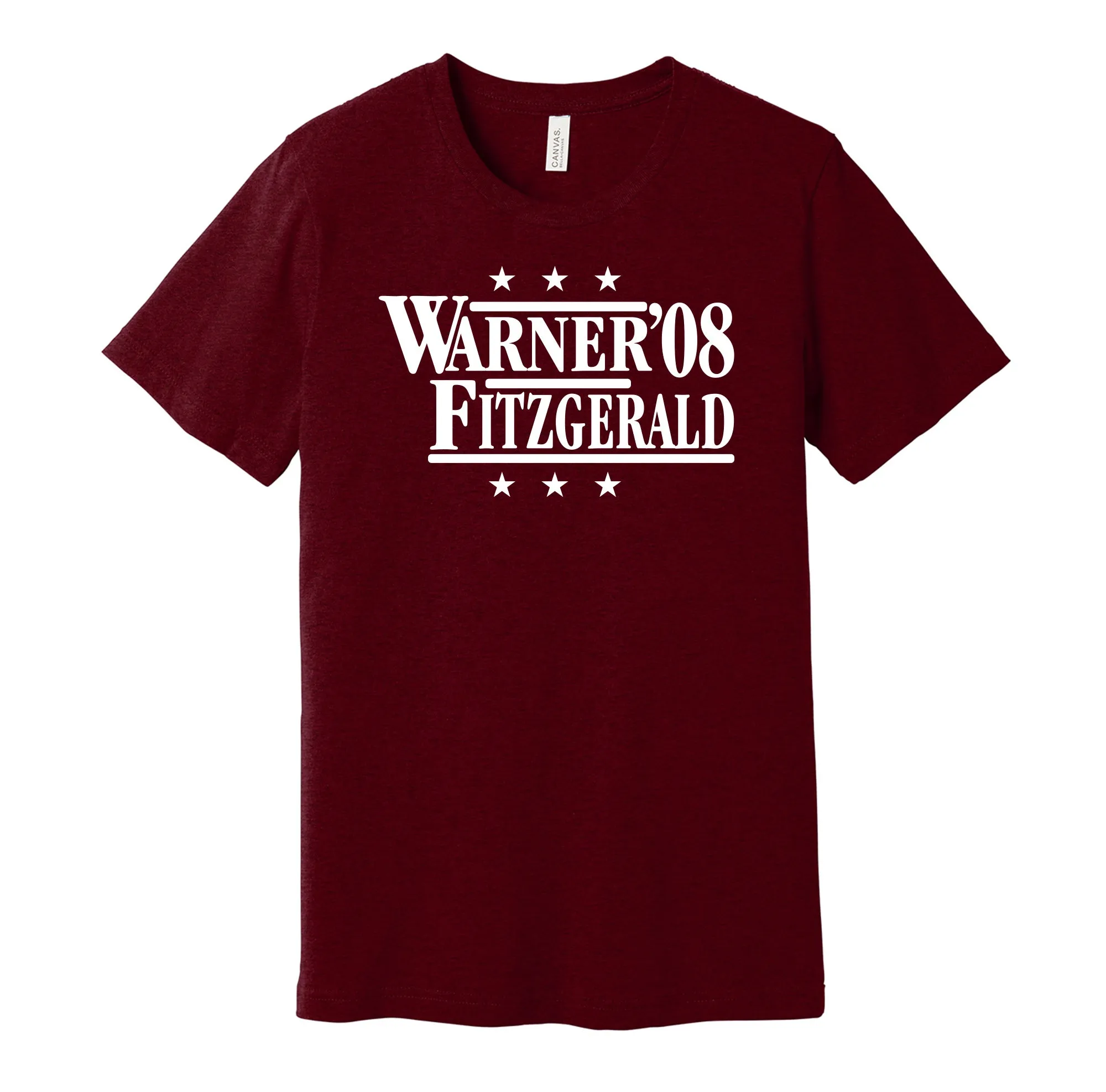 Warner & Fitzgerald '08 - Arizona Football Legends Political Campaign Parody T-Shirt - Hyper Than Hype Shirts