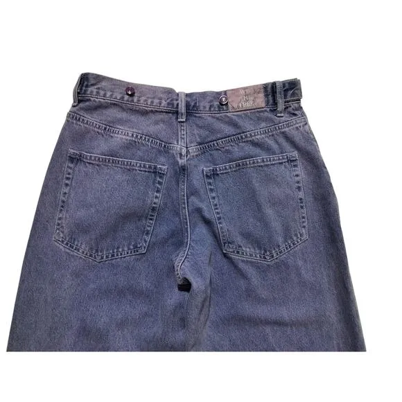 We the free electric feels dropped wide leg light purple jeans size 25
