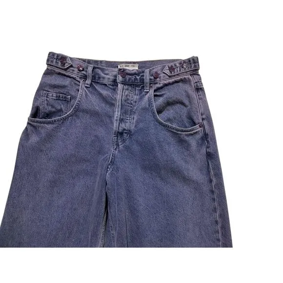 We the free electric feels dropped wide leg light purple jeans size 25