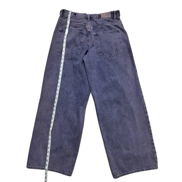 We the free electric feels dropped wide leg light purple jeans size 25