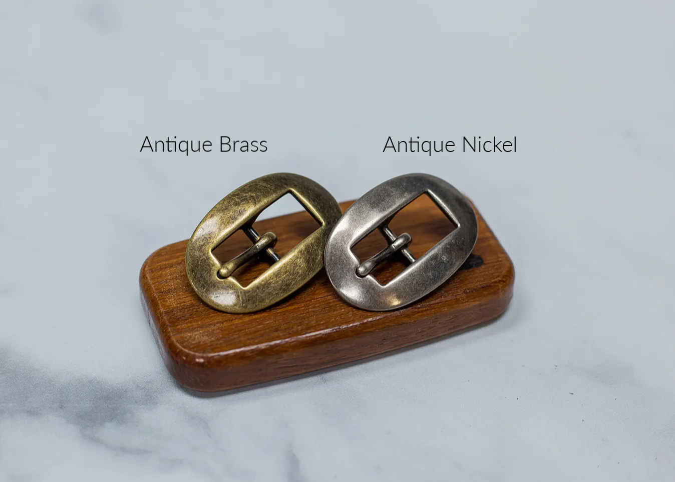 Womens 1/2" Leather Skinny Belt, Oval Buckle [Quick Ship]