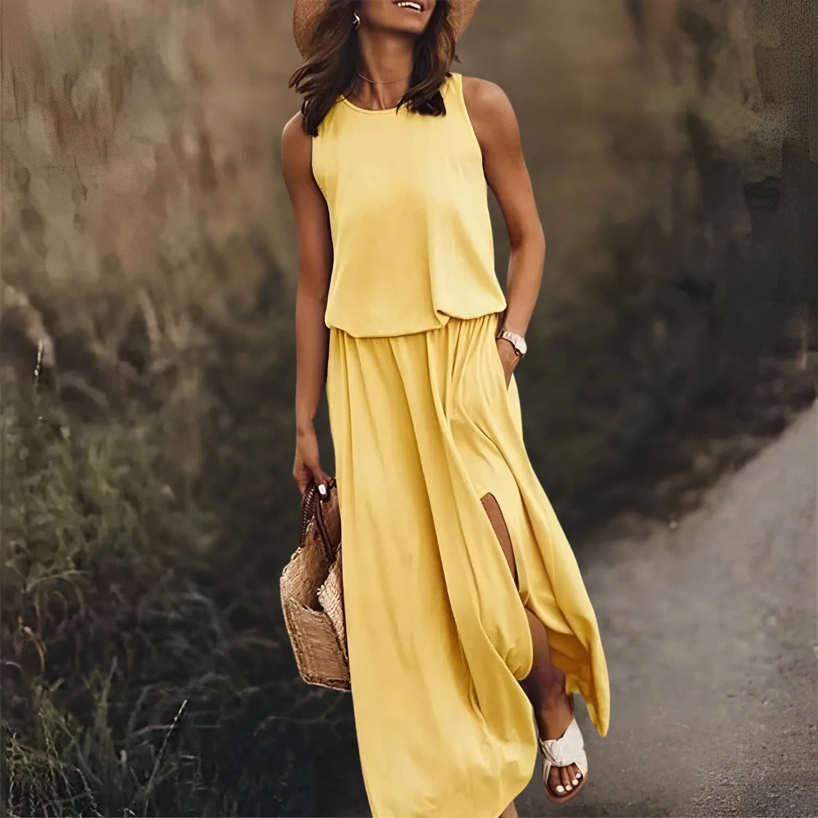 Women's Boho Backless Summer Dress | Maxi
