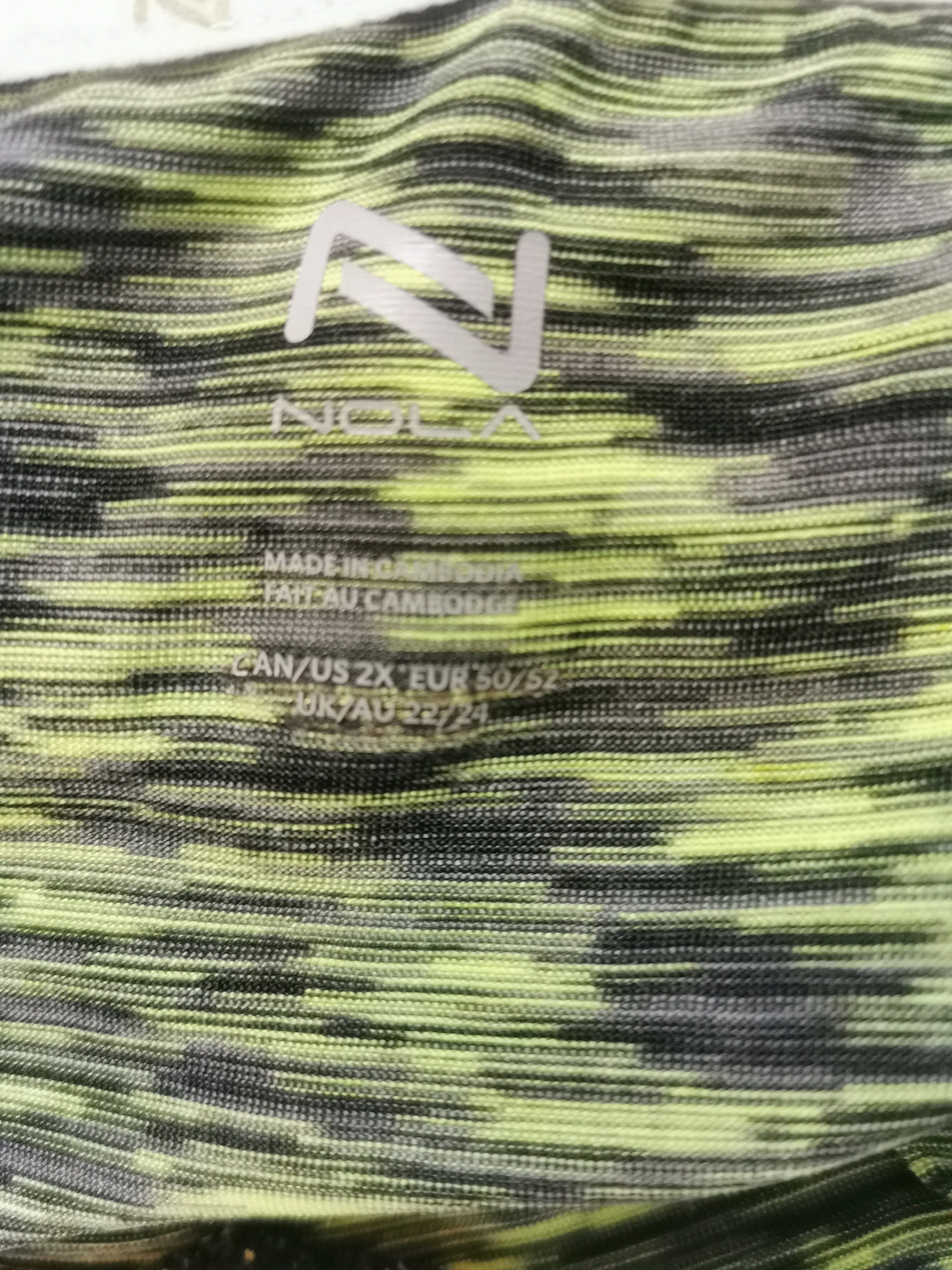 WOMENS PLUS SIZE 2X - NOLA Athletic Top EUC B5