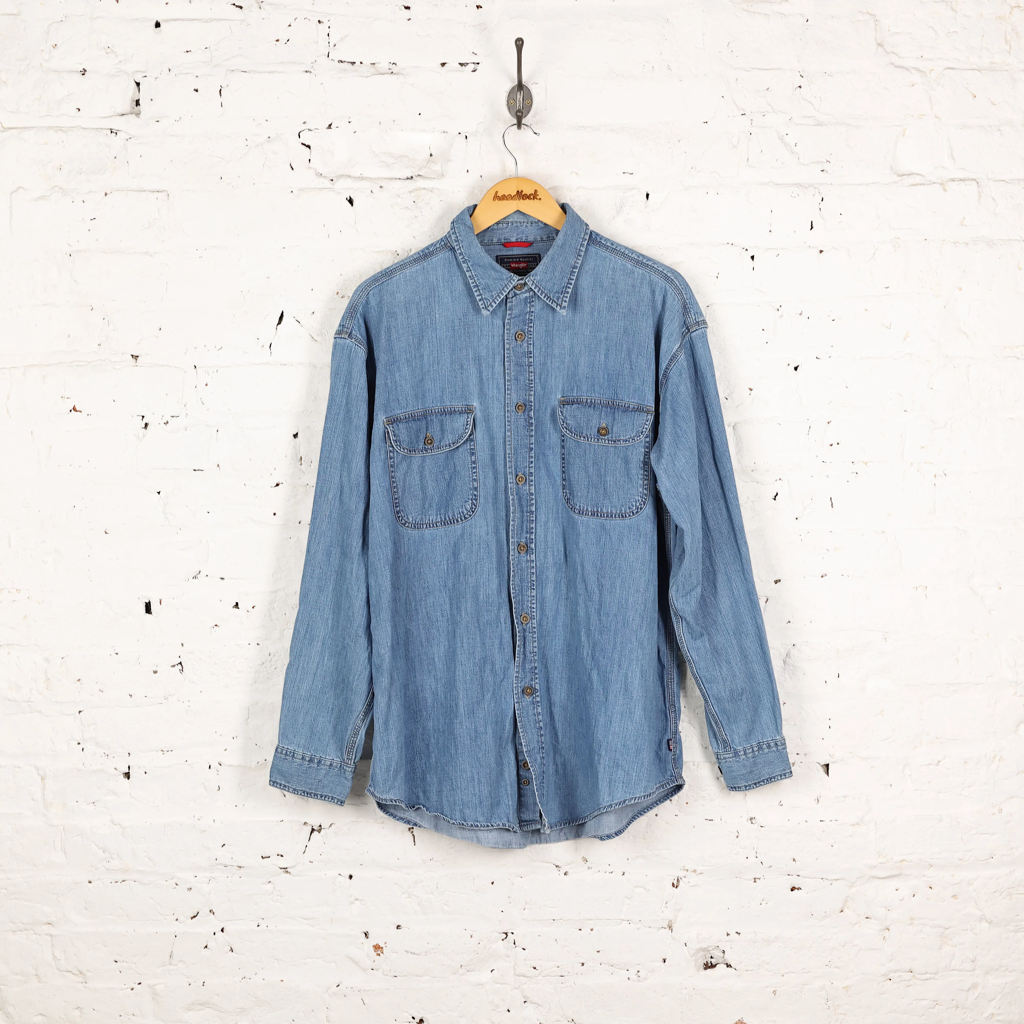 Wrangler 90s Denim Shirt - Blue - L