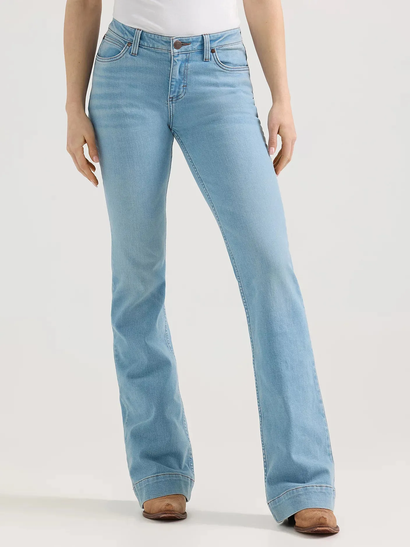Wrangler Mae- Light Wash Trousers