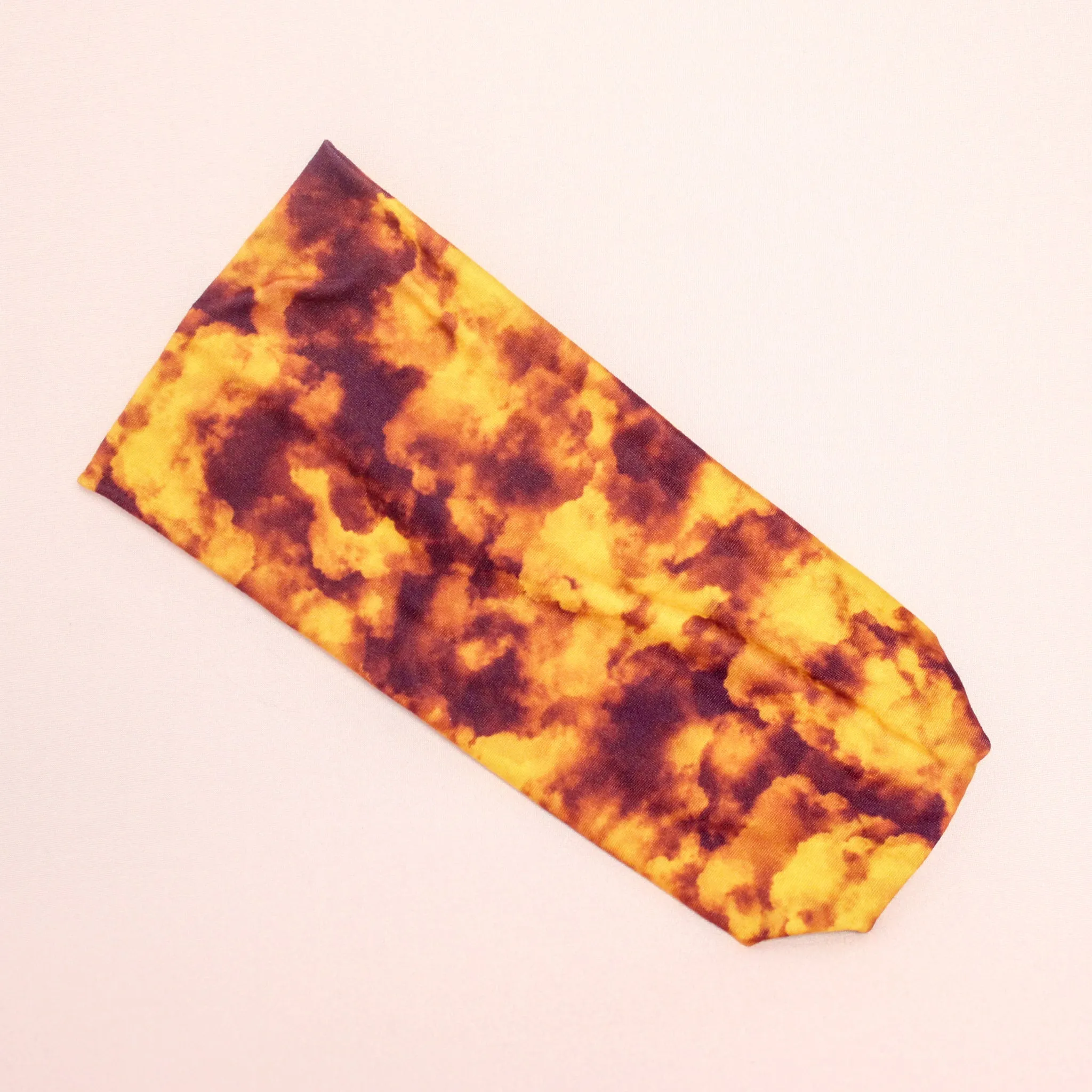 Yellow and Maroon Stretch Headband