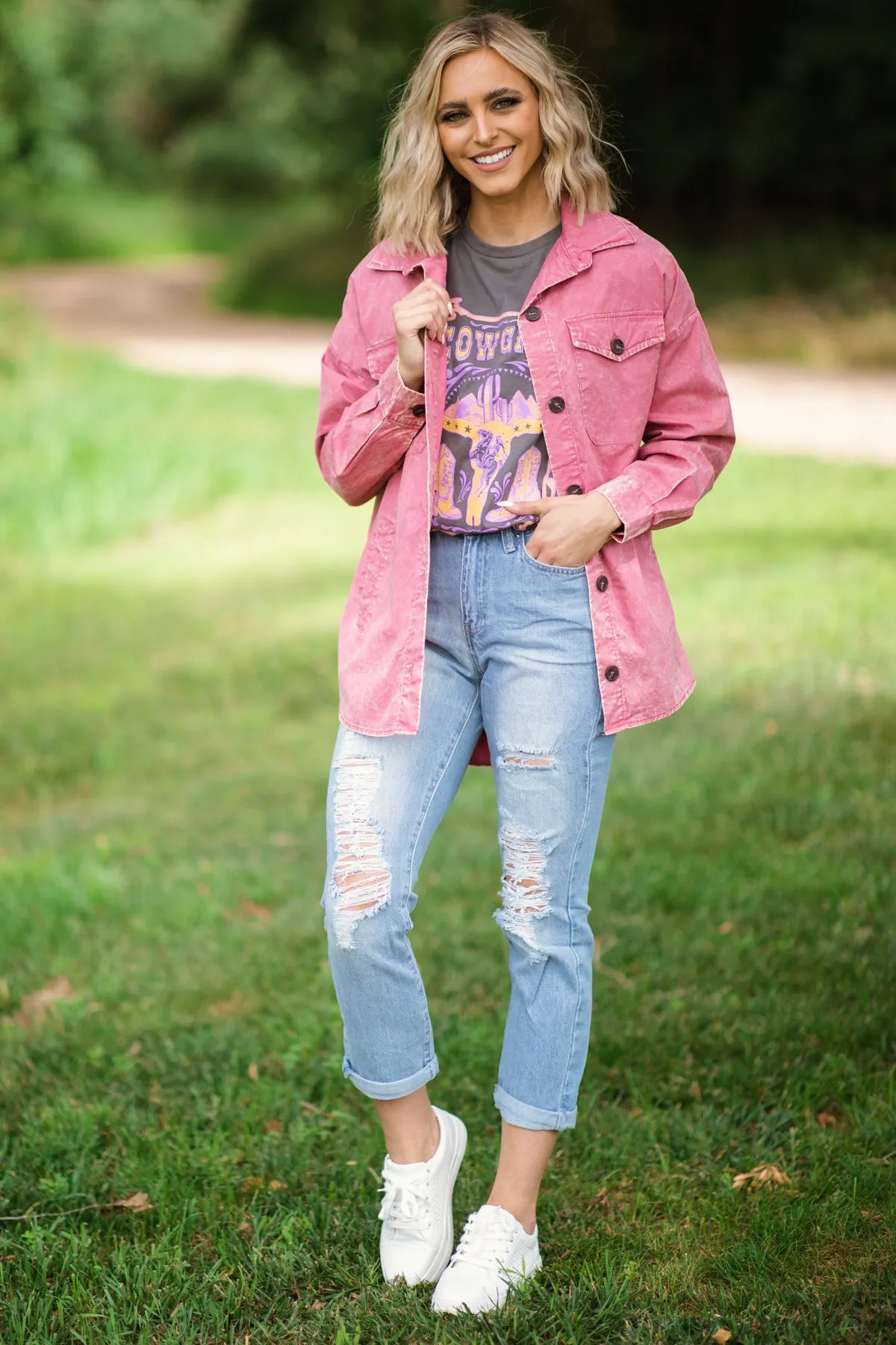YMI Light Wash Mom Fit Ankle Jeans