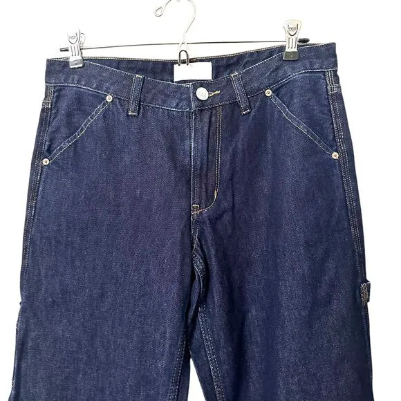 ZGY DENIM Relaxed Wide Leg Denim‎ Dark Wash Size 26
