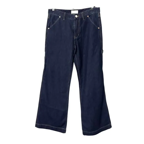 ZGY DENIM Relaxed Wide Leg Denim‎ Dark Wash Size 26